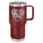 Polar Camel 20 oz. Maroon Vacuum Insulated Travel Mug with Slider Lid (Sold by Case of 24)