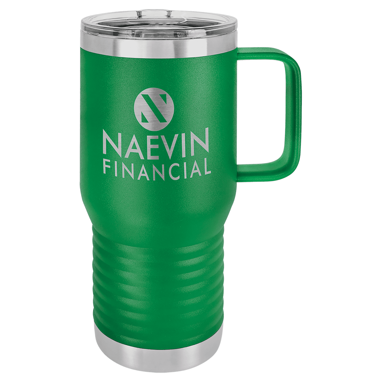 Polar Camel 20 oz. Green Vacuum Insulated Travel Mug with Slider Lid (Sold by Case of 24)