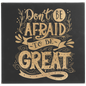 10" x 10" Black/Gold Laserable Leatherette Wall Decor with Sawtooth Hanger (Sold by Case of 6)