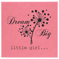 10" x 10" Pink Laserable Leatherette Wall Decor with Sawtooth Hanger (Sold by Case of 6)