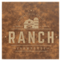 10" x 10" Rustic/Gold Laserable Leatherette Wall Decor with Sawtooth Hanger (Sold by Case of 6)