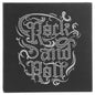 14" x 14" Black/Silver Laserable Leatherette Wall Decor with Sawtooth Hanger (Sold by Case of 6)