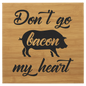 14" x 14" Bamboo Laserable Leatherette Wall Decor with Sawtooth Hanger (Sold by Case of 6)