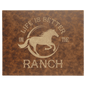 12" x 18" Rustic/Gold Laserable Leatherette Wall Decor with Sawtooth Hanger (Sold by Case of 6)
