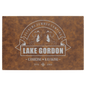 12" x 18" Rustic/Silver Laserable Leatherette Wall Decor with Sawtooth Hanger (Sold by Case of 6)