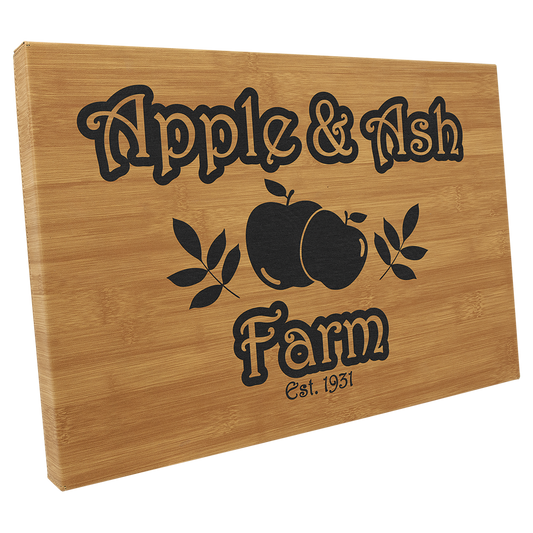 12" x 18" Bamboo Laserable Leatherette Wall Decor with Sawtooth Hanger (Sold by Case of 6)
