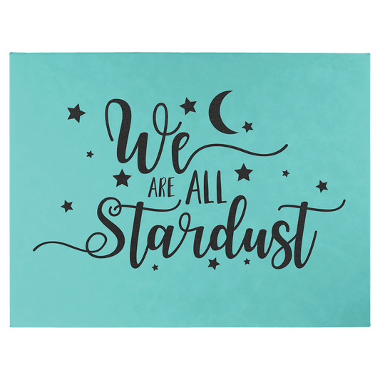 16" x 20" Teal Laserable Leatherette Wall Decor with Sawtooth Hanger (Sold by Case of 6)