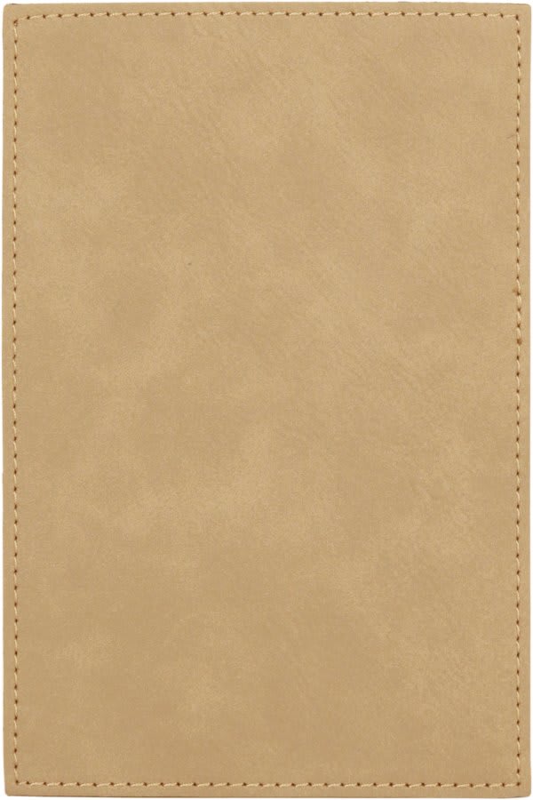 4" x 6" Light Brown Leatherette Plaque Plate (Sold by Case of 6)