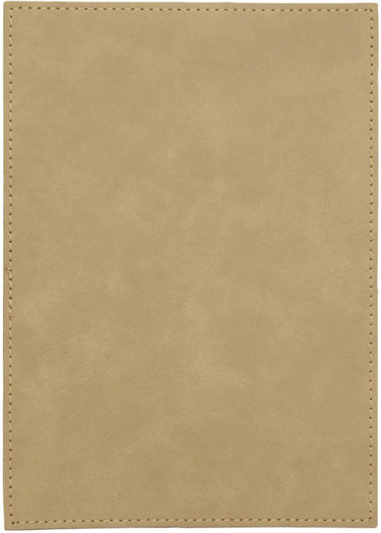 5" x 7" Light Brown Leatherette Plaque Plate (Sold by Case of 6)