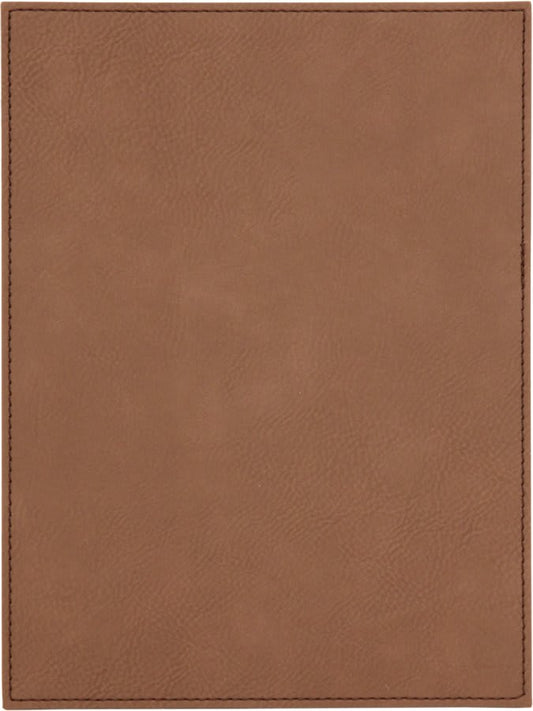 7" x 10" Dark Brown Leatherette Plaque Plate (Sold by Case of 6)