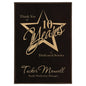 7" x 10" Black/Gold Leatherette Plaque Plate (Sold by Case of 6)