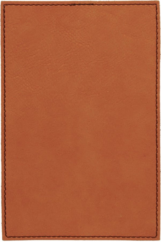 4" x 6" Rawhide Leatherette Plaque Plate (Sold by Case of 6)