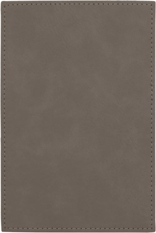 4" x 6" Gray Leatherette Plaque Plate (Sold by Case of 6)