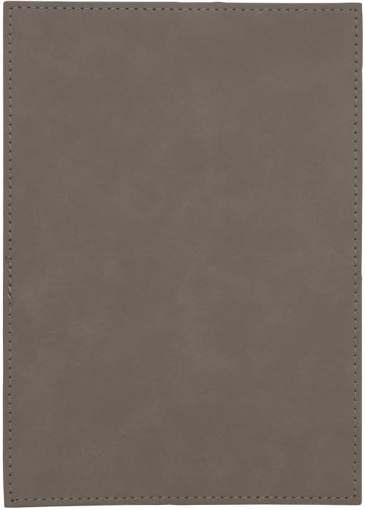 5" x 7" Gray Leatherette Plaque Plate (Sold by Case of 6)