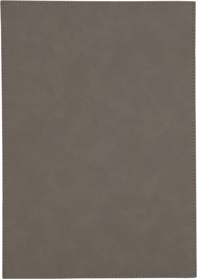7" x 10" Gray Leatherette Plaque Plate (Sold by Case of 6)