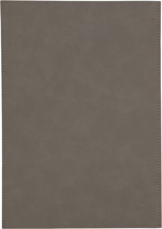 7" x 10" Gray Leatherette Plaque Plate (Sold by Case of 6)