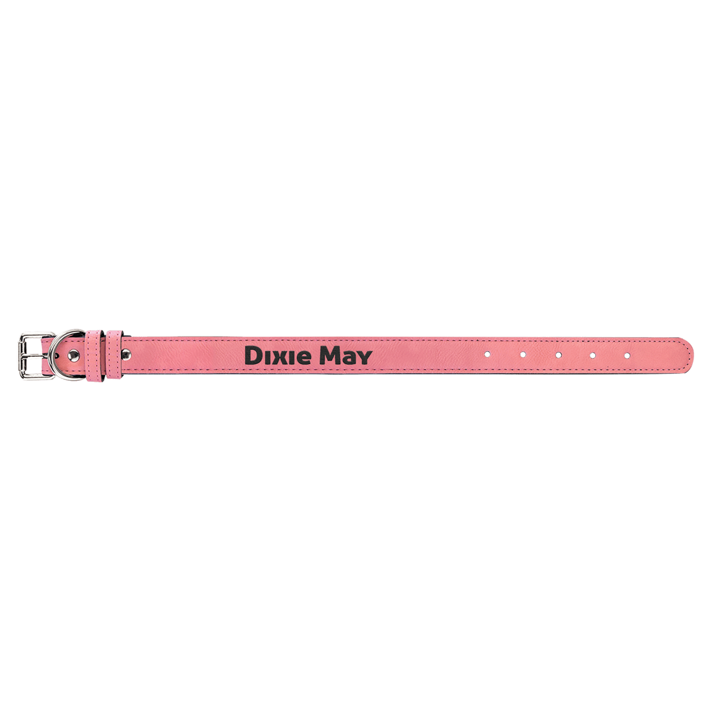 Small 15" x 3/4" Pink Laserable Leatherette Dog Collar (Sold by Case of 10)