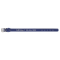 Medium 19" x 1" Blue/Silver Laserable Leatherette Dog Collar (Sold by Case of 10)