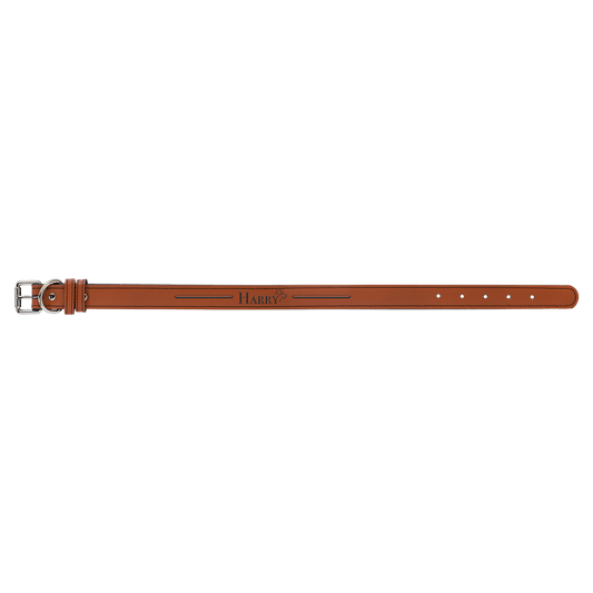 Large 23" x 1" Rawhide Laserable Leatherette Dog Collar (Sold by Case of 10)