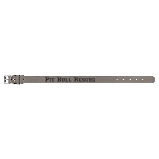 Large 23" x 1" Gray Laserable Leatherette Dog Collar (Sold by Case of 10)