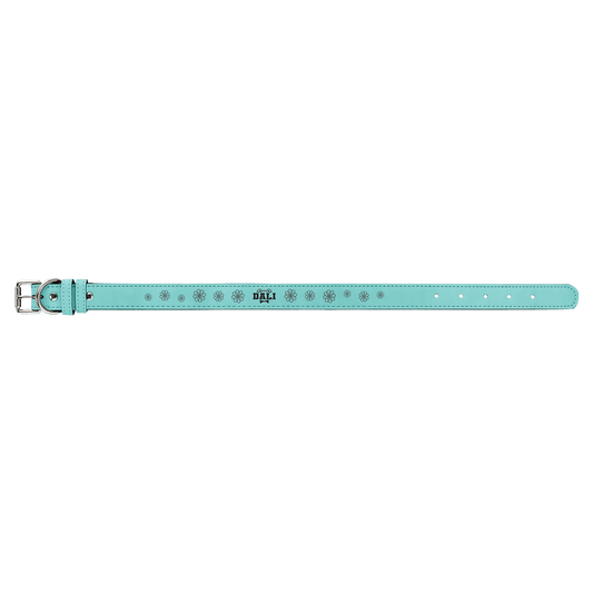 Large 23" x 1" Teal Laserable Leatherette Dog Collar (Sold by Case of 10)