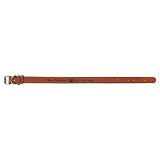 Extra Large 27" x 1 1/4" Rawhide Laserable Leatherette Dog Collar (Sold by Case of 10)