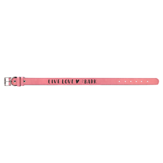 Extra Large 27" x 1 1/4" Pink Laserable Leatherette Dog Collar (Sold by Case of 10)