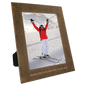 8" x 10" Rustic/Gold Laserable Leatherette Photo Frame (Sold by Case of 6)