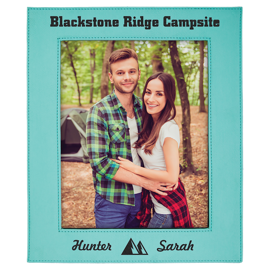 8" x 10" Teal Laserable Leatherette Photo Frame (Sold by Case of 6)