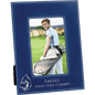 4" x 6" Blue/Silver Laserable Leatherette Photo Frame (Sold by Case of 12)