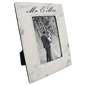 4" x 6" White Marble Laserable Leatherette Photo Frame (Sold by Case of 12)