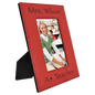 4" x 6" Red Laserable Leatherette Photo Frame (Sold by Case of 12)