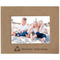 5" x 7" Light Brown Laserable Leatherette Photo Frame (Sold by Case of 12)