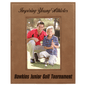 4" x 6" Dark Brown Laserable Leatherette Photo Frame (Sold by Case of 12)
