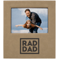 5" x 7" Light Brown Leatherette Photo Frame with 4 1/4" x 8 7/8" Engraving Area (Sold by Case of 12)