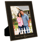 8" x 10" Black/Gold Laserable Leatherette Photo Frame (Sold by Case of 6)