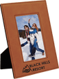 4" x 6" Rawhide Laserable Leatherette Photo Frame (Sold by Case of 12)
