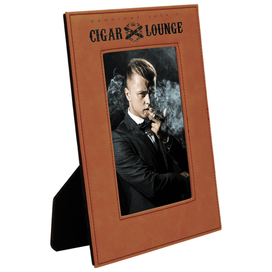 5" x 7" Rawhide Laserable Leatherette Photo Frame (Sold by Case of 12)