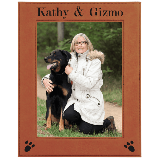 8" x 10" Rawhide Laserable Leatherette Photo Frame (Sold by Case of 6)