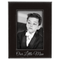 4" x 6" Black/Silver Laserable Leatherette Photo Frame (Sold by Case of 12)