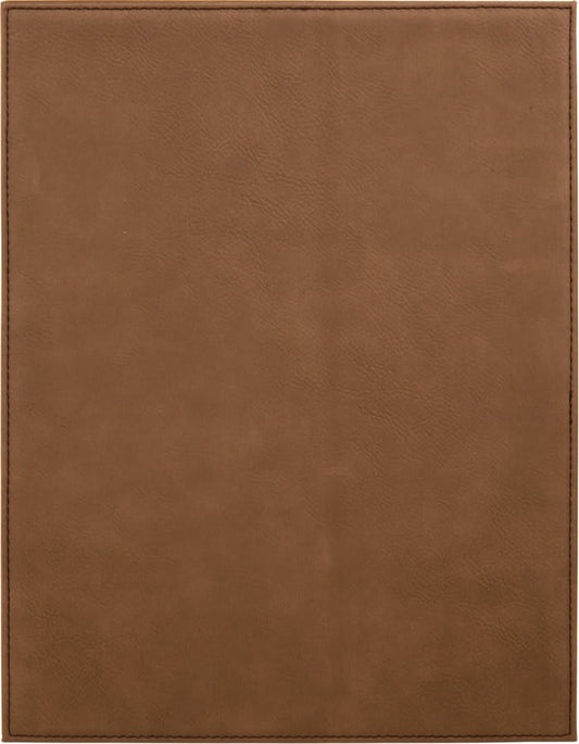 10 1/2" x 13" Dark Brown Laserable Leatherette Plaque (Sold by Case of 6)
