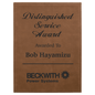7" x 9" Dark Brown Laserable Leatherette Plaque (Sold by Case of 10)
