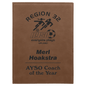 9" x 12" Dark Brown Laserable Leatherette Plaque (Sold by Case of 6)