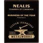 10 1/2" x 13" Black/Gold Laserable Leatherette Plaque (Sold by Case of 6)