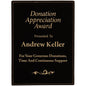 9" x 12" Black/Gold Laserable Leatherette Plaque (Sold by Case of 6)
