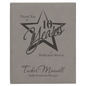 10 1/2" x 13" Gray Laserable Leatherette Plaque (Sold by Case of 6)
