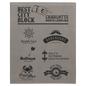 8" x 10" Gray Laserable Leatherette Plaque (Sold by Case of 6)