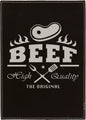 7" x 9" Black/Silver Laserable Leatherette Plaque (Sold by Case of 10)