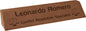 10 1/2" Dark Brown Laserable Leatherette Desk Wedge (Sold by Case of 6)