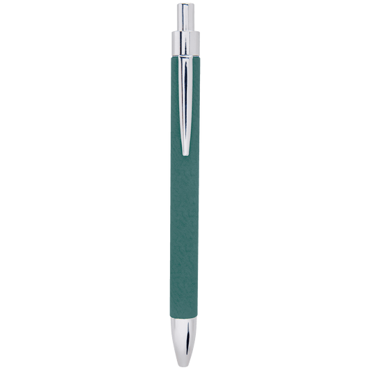 Ocean Blue Laserable Leatherette Pen (Sold by Case of 25)